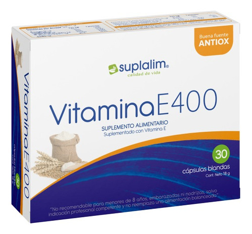 Vitamina E 400ui Suplalim X30cap