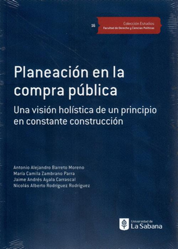 Libro Planeacion En La Compra Publica
