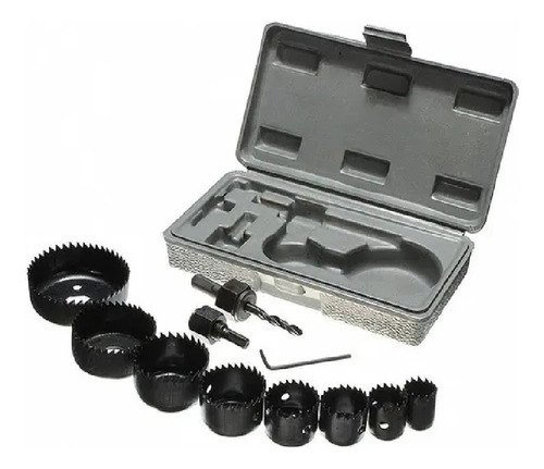 Set Mechas Sierra Copa Juego 11 Piezas Madera Yeso Plastico