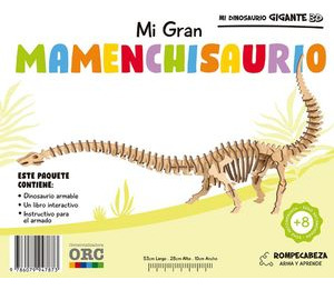 Libro Mi Dinosaurio Gigante 3d. Mi Gran Mamenchisaurio / Zku