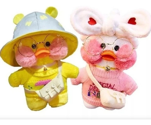 2 Peças Boneca De Pelúcia Lalafanfan Mimi Duck