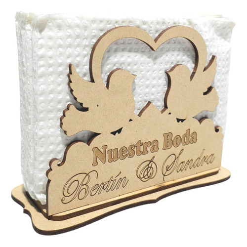 Servilleteros Para Boda 70pz Personalizados Modelo A Elegir