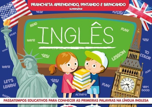 Livro: Inglês Prancheta Aprender, Pintar E Brincar, De Ibc - Instituto Brasileiro De Cultura Ltda. Série Indefinido, Vol. 19. On Line Editora, Capa Mole, Edição 19 Em Português, 2020