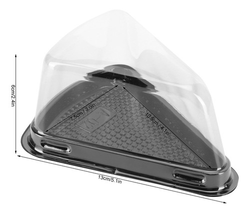Para Caja De Pastel Triangular 100pcs Contenedor De