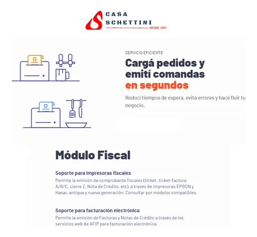 Software Gastronomía Fudo + Impresora Ticket Comanda Pedidos