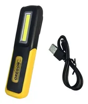 Comprar Linterna Recargable Usb Oregon Led Cob Emergencia Trabajo Linterna Amarillo Luz Blanco