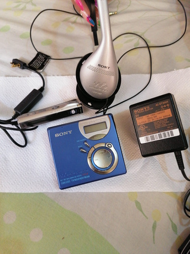 Minidisc Sony Mz-nf610 Con Todos Sus Accesorios 