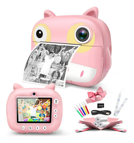 Impresora Portátil Instant Kids 1080p, Bonita Grabadora De C
