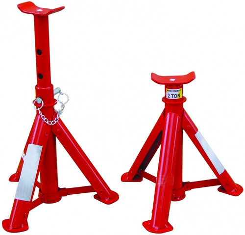 Par Caballetes Tripodes Auto 2tn Reforzado Plegable Alt 38cm