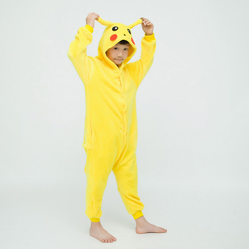 Pijama De Franela Con Dibujos Animados De Pikachu De Kigurum