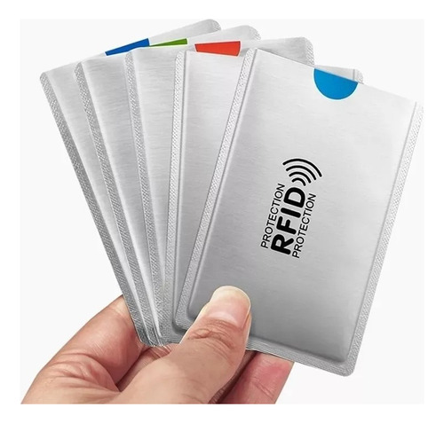 Protector Tarjeta Crédito, Débito Anti Rfid X5 Unid