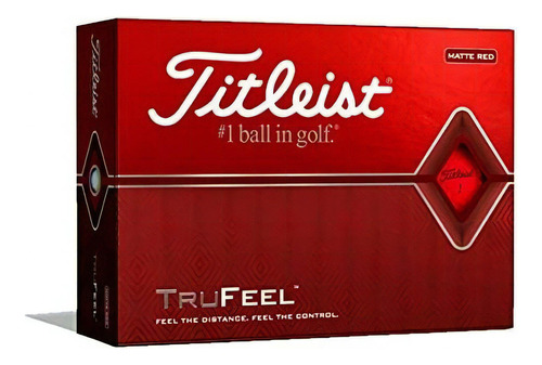 Pelotas De Golf Titleist Trufeel Rojo Mate - Una Docena