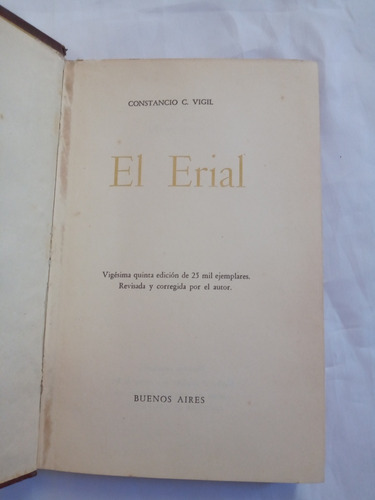 El Erial, Constancio Vigil