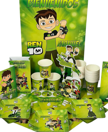 Cotillón Infantil Personalizado X 30 Ben 10