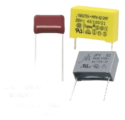 Capacitor X2 Polipr Supresor Altern 2.2 Uf X 310vacx 3 Un