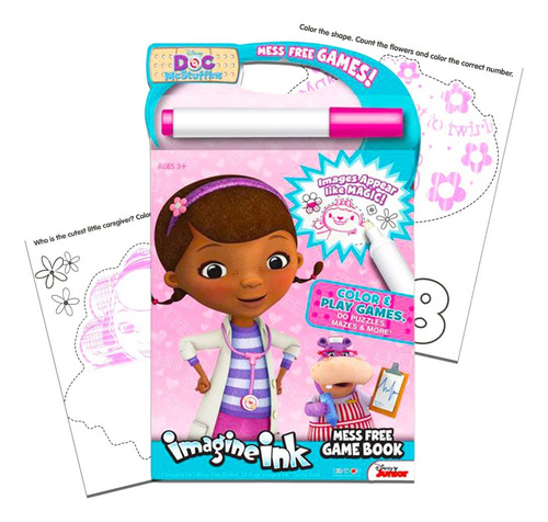 Disney Doc Mcstuffins Imagine Ink Libro Para Colorear (inclu
