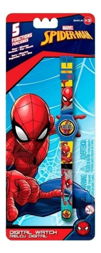 Reloj Pulsera Digital 5 Funciones Spíderman