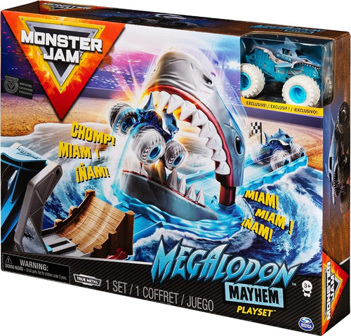 Monster Jam Set De Juego, Megalodon Pista Spin Master