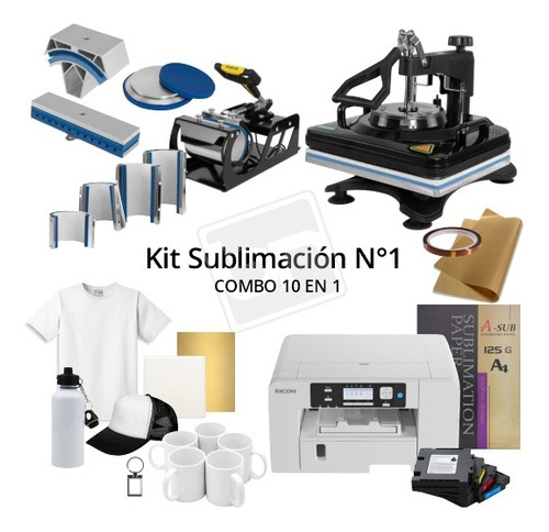 Kit Combo Sublimación 1, Prensa + Impresora, Sublimar