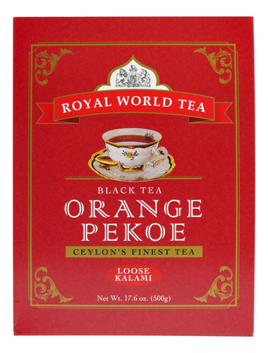 Royal World Té Negro Naranja Pekoe Kalami Ceylons Finest, .