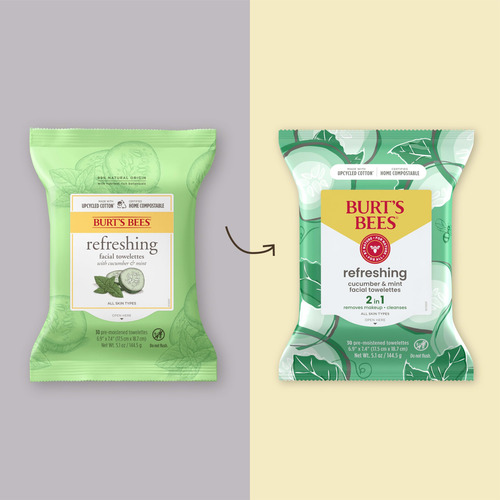 Toallitas Faciales Burt's Bees, Pepino Y Menta, 30 Unidades