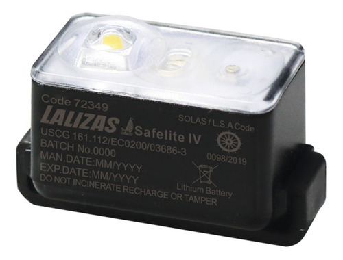 Luz Autoencendido P/chaleco Salvavidas Lalizas Aprob. Solas