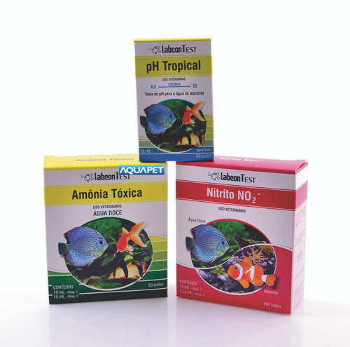 Teste Kit Ph Tropical + Amônia + Nitrito Alcon