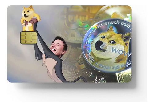 Hk Studio Card Skin Sticker Dogecoin Meme Para Ebt, Llave, Y