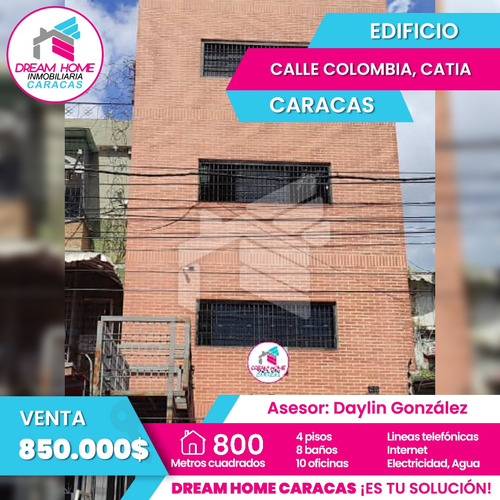 Edificio Comercial En Venta Catia, Calle Colombia  Caracas