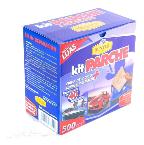 Kit Parche Fibra Vidrio Construcción Pileta Auto 500 Cm3