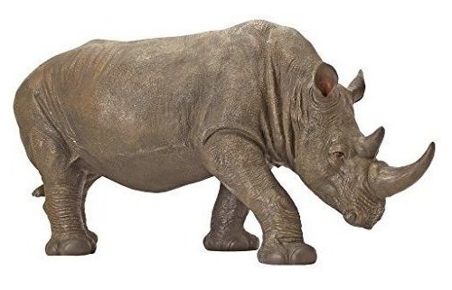 Diseño Toscano Sudáfrica African Rhino Garden Statue