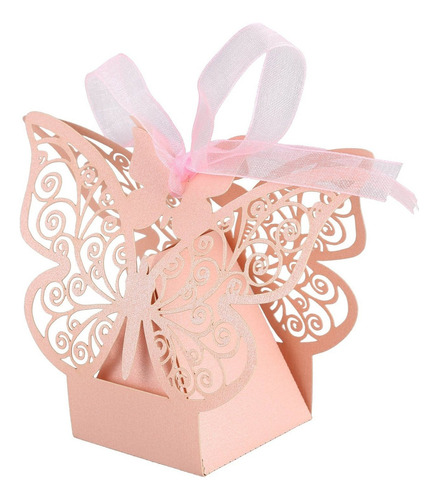 Para Caja De Recuerdos De Boda Con Forma De Mariposa, 50