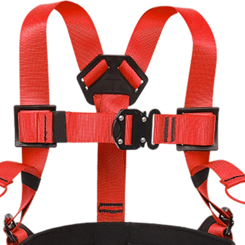 Bungee Trampolín Arnés Seguridad Sentarse Cuerpo Rojo
