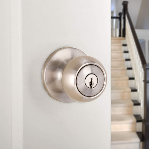 Pomo De Puerta Amazon Basics Exterior Con Cerradura Coastal