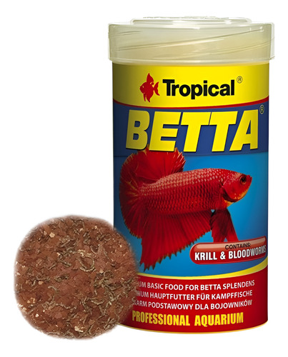 Alimento Premium Para Peces Betta Tropical