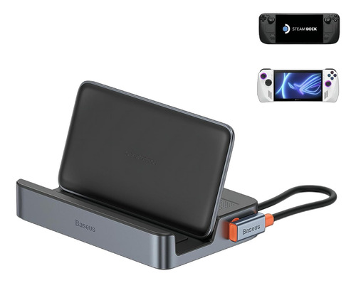 Estação De Ancoragem Baseus Gamex 6 Em 1 Para Steam Deck