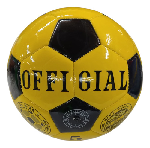 Pelota Futbol Numero 5 340gr Official Cuerina Campo