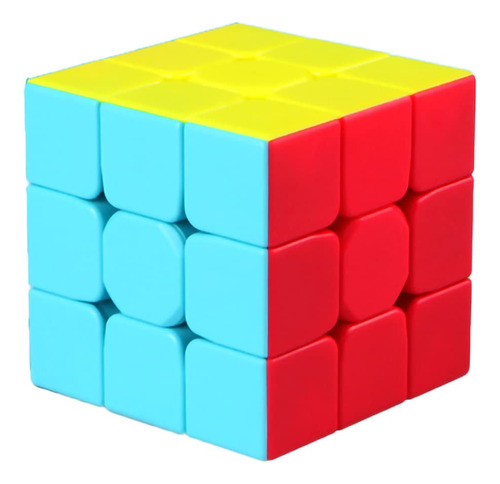 Cubo De Velocidad 3x3 Qiyi Warrior W Sin Calcomanas 3x3 X3 C