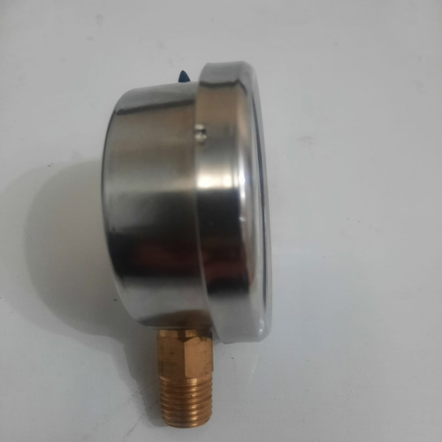 Manômetro 100r Cx. Inox Glic. 1/2 Npt 0-16 Kgf/cm2=230 Psi