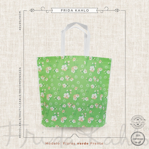 100 Bolsas Para Regalo Reutilizables Frida Kahlo Original