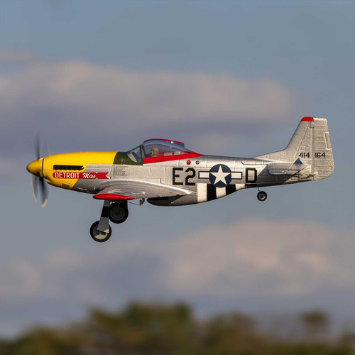 Avión Rc E-flite Umx P-51d Detroit Miss Bnf Básico
