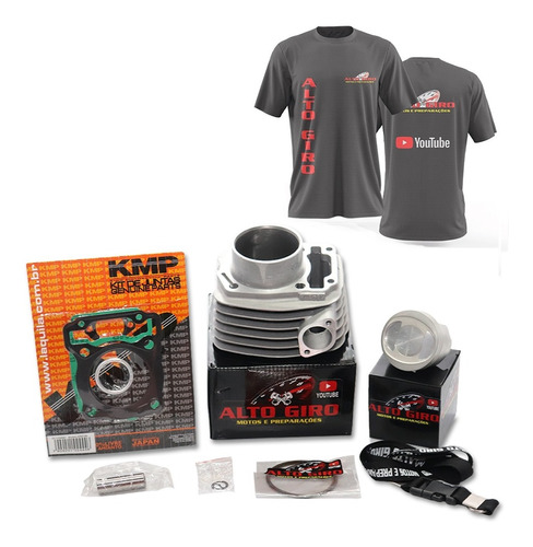 Kit Cilindro Xre 190cc Kmp P/titan/fan/start/bros 160