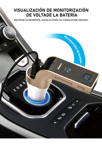 Transmisor Y Receptor De Coche Con Bluetooth Fm Mp3 Usb Pend