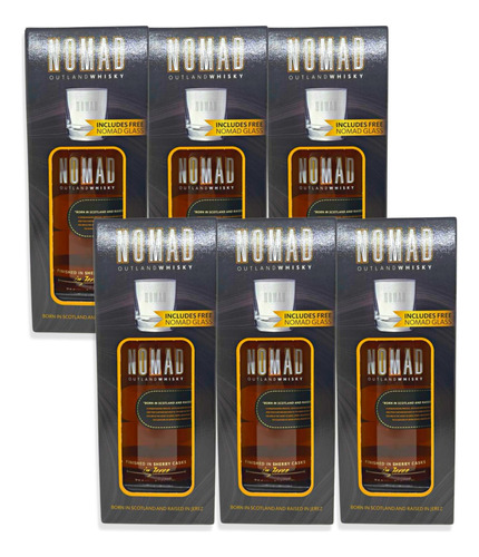 Nomad Outland Whisky Sherry Casks 700ml + 1u Vaso Estuche X6