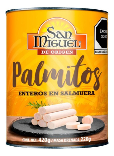 Palmitos San Miguel Enteros En Salmuera 420 G