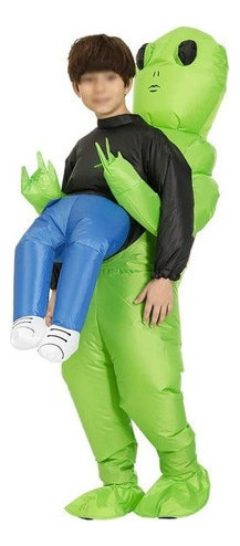 Traje De Traje Inflable Alien Navidad Halloween