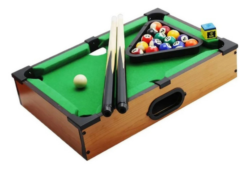 Mesa De Billar Pool Mediano Juego De Mesa Infantil 51x31 Cm