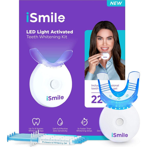 Ismile Kit De Blanqueamiento De Dientes, Luz Led, 35% Peróxi