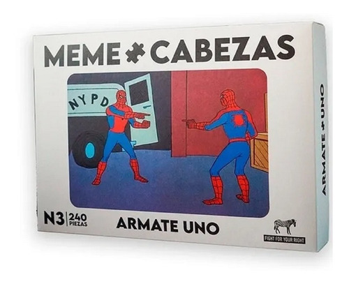 Imagen 4 de 10 de Juego De Mesa Meme Cabezas Pack X 3 Fight Rompecabezas