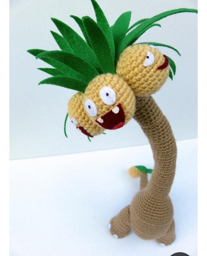 Patrón Amigurumi Pokémon Pikachu Exeggutor En Castellano